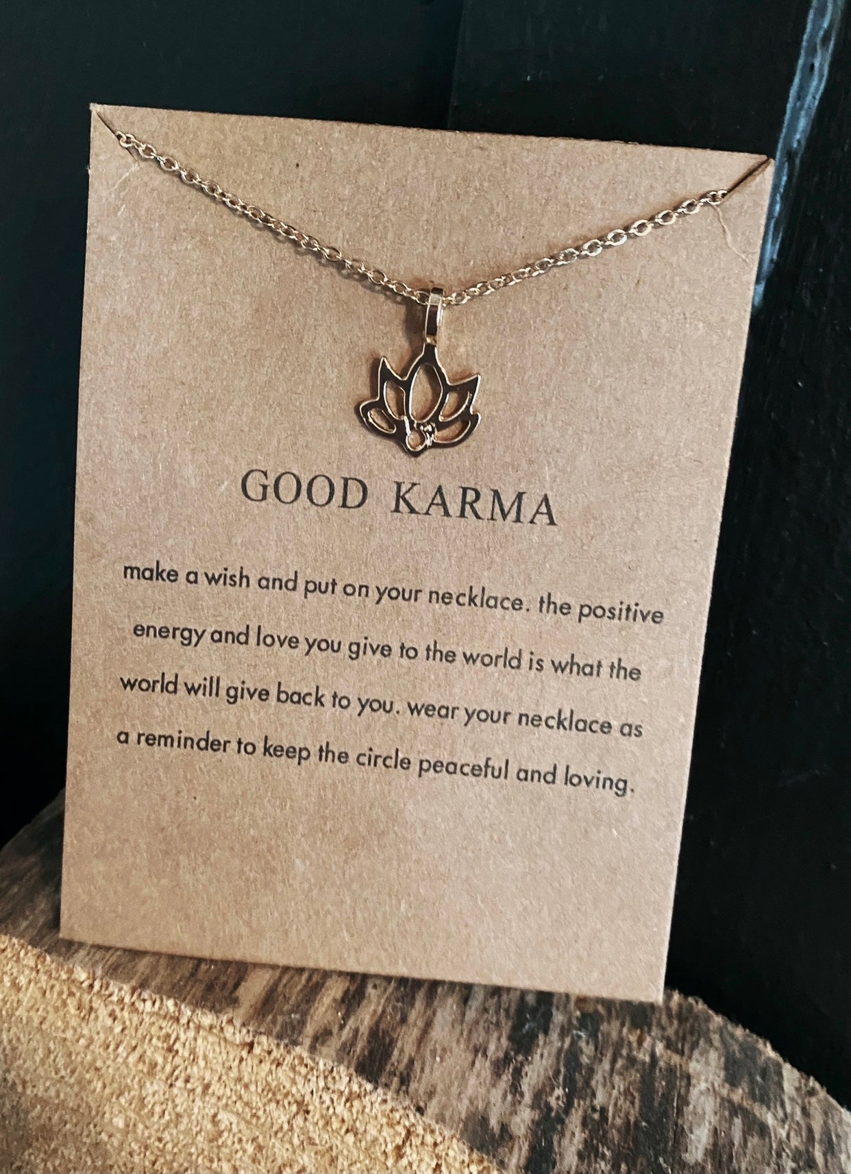 Karma necklace GOLD